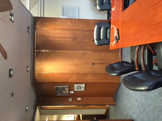 Custom workspace and closet space for conference room